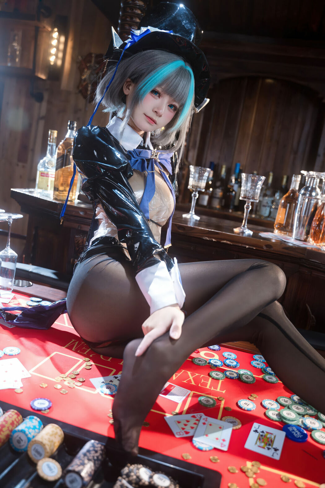 Coser@九柒喵 – 碧蓝航线 柴郡兔女郎 (59P)
