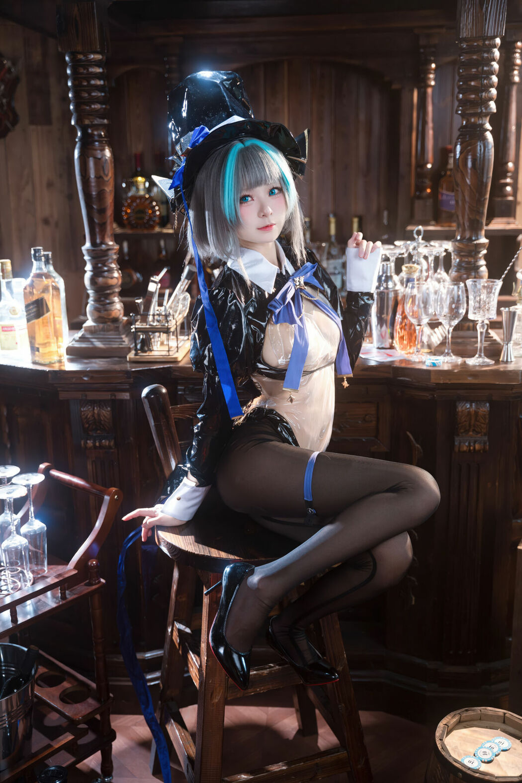Coser@九柒喵 – 碧蓝航线 柴郡兔女郎 (59P)