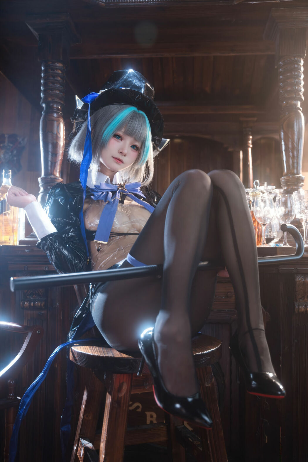 Coser@九柒喵 – 碧蓝航线 柴郡兔女郎 (59P)