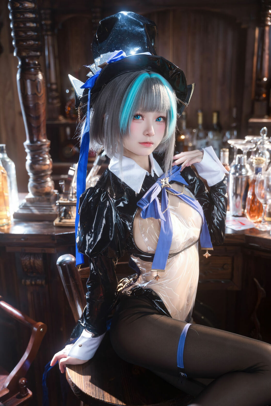 Coser@九柒喵 – 碧蓝航线 柴郡兔女郎 (59P)