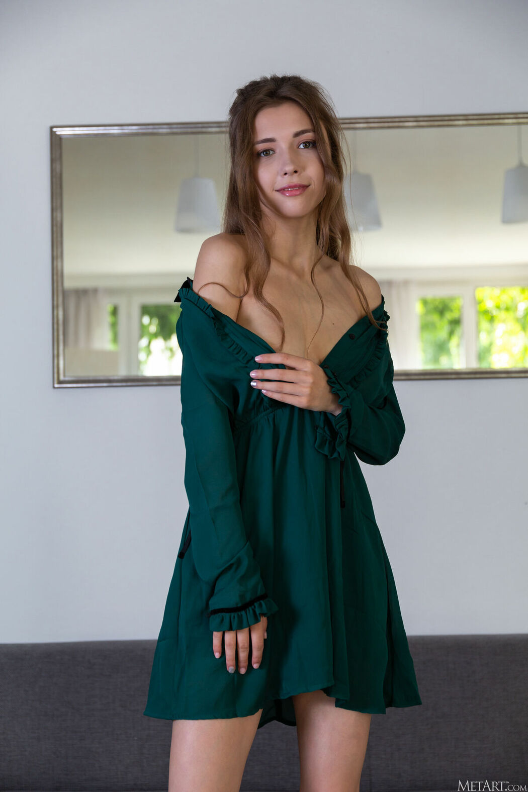MetArt Mila Azul – Green Dress Part01 (60P)