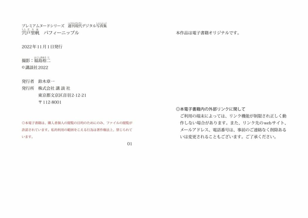 JP Riho Shishido 宍戸里帆 – 週刊現代デジタル写真集 PN パフィーニップル (96P)