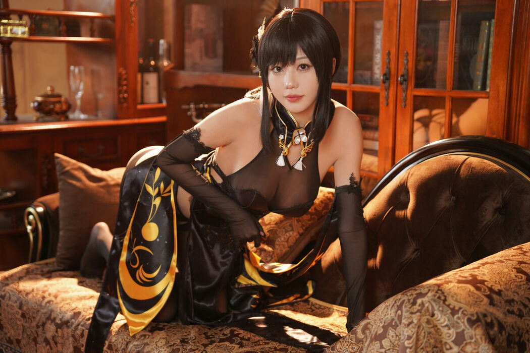 Coser@无影喵喵Ghost – 镇海黑旗袍 Part01 (67P – 4V)
