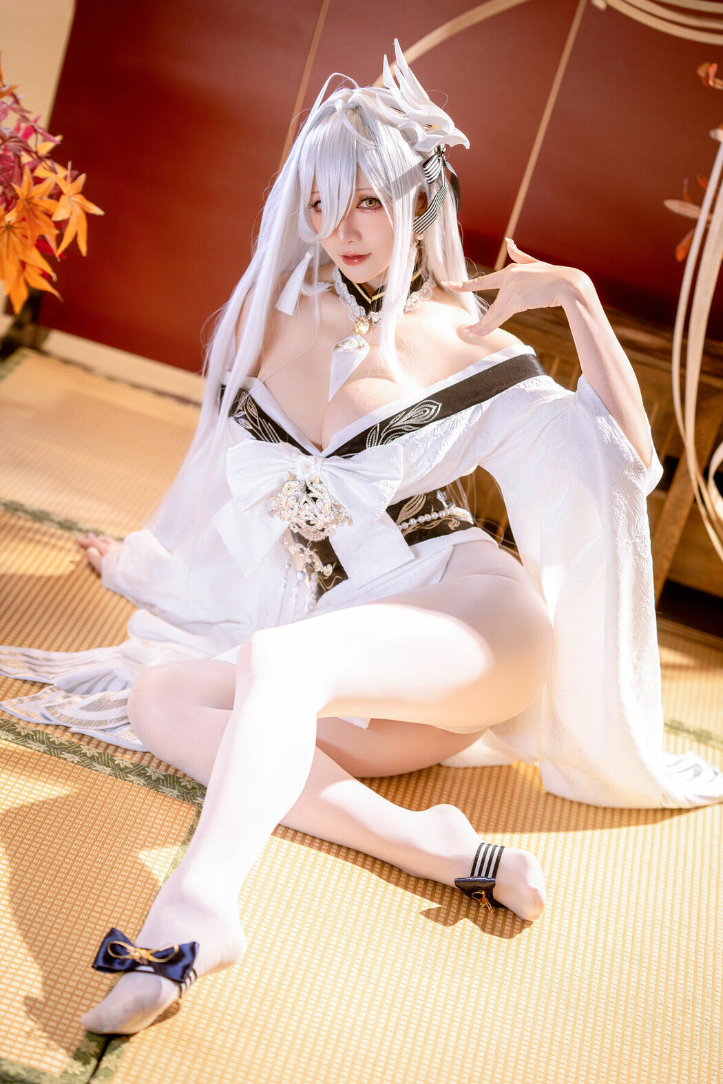 Coser@星之迟迟Hoshilily – 碧蓝航线 白凤 (60P)