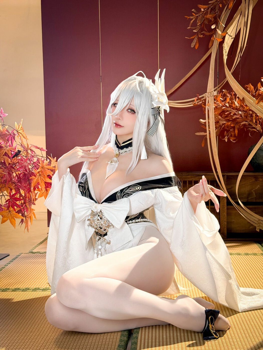 Coser@星之迟迟Hoshilily – 碧蓝航线 白凤 (60P)