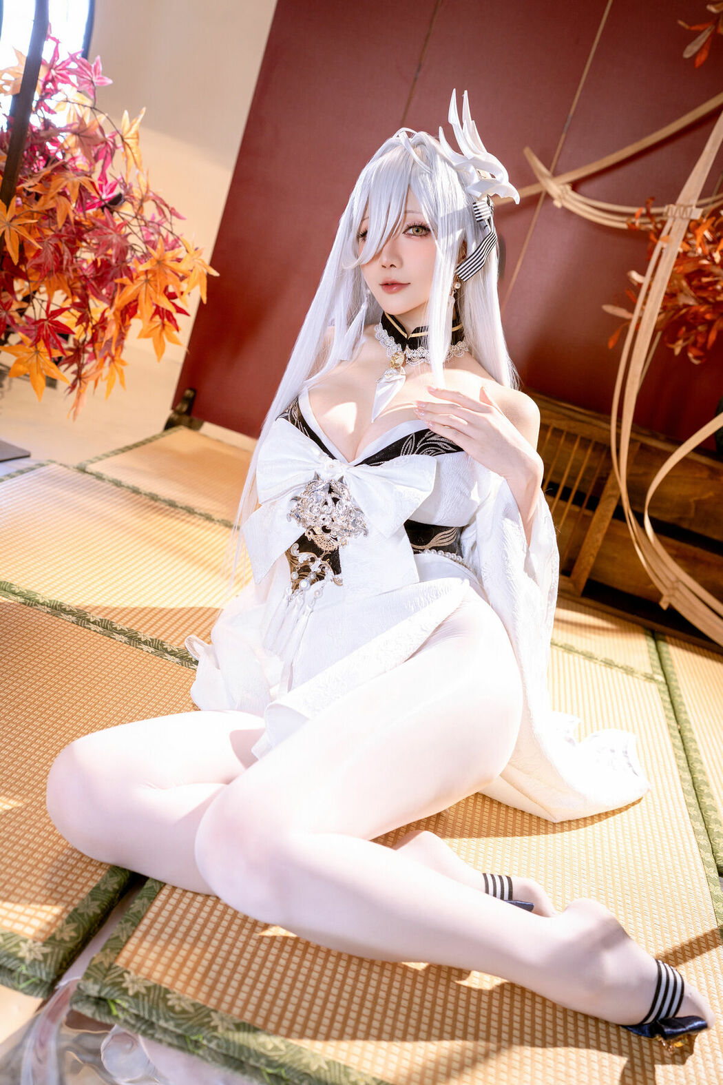 Coser@星之迟迟Hoshilily – 碧蓝航线 白凤 (60P)