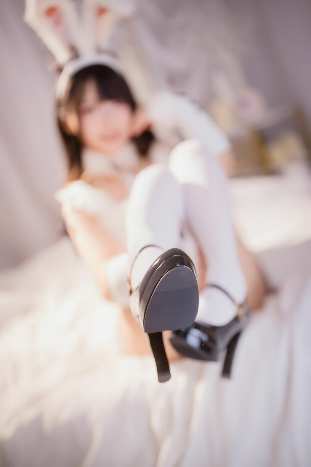 Coser@神楽坂真冬 – 毛绒白兔 (76P)