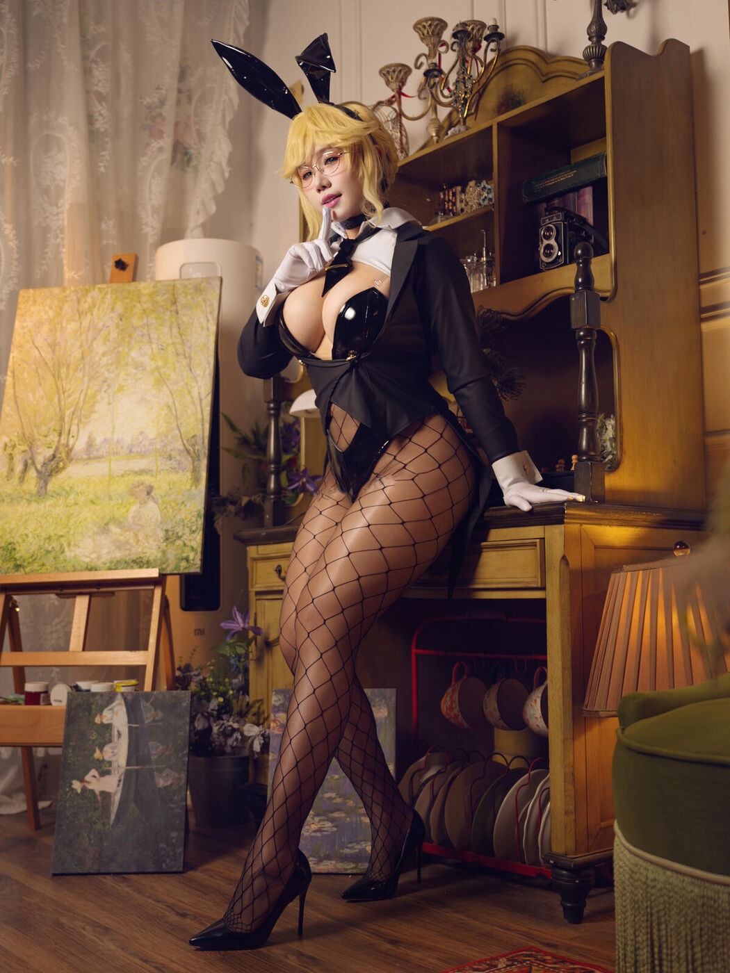 Coser@麻花麻花酱 – 胜利女神 妮姬 爱德 兔女郎 (34P – 2V)