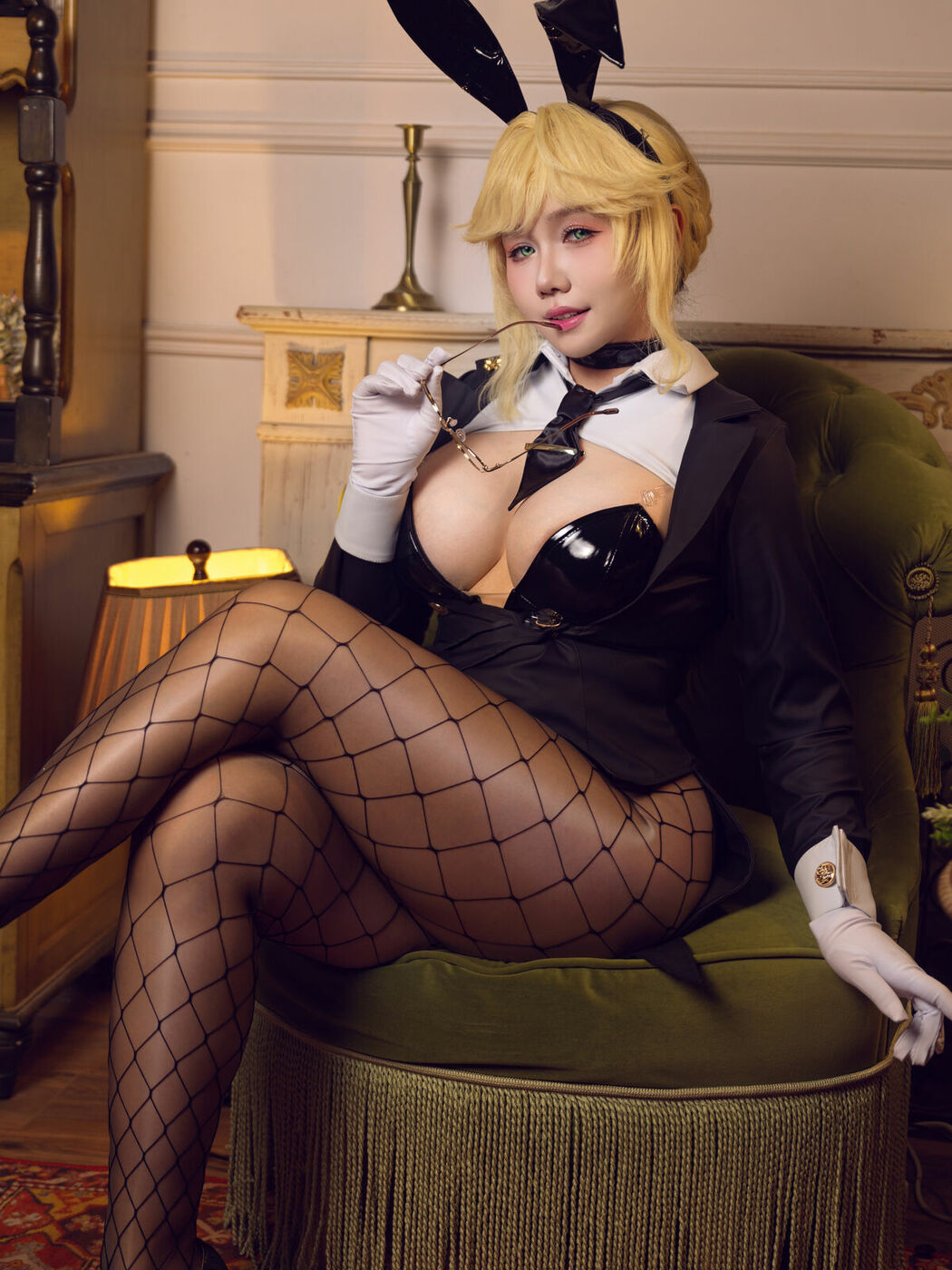 Coser@麻花麻花酱 – 胜利女神 妮姬 爱德 兔女郎 (34P – 2V)