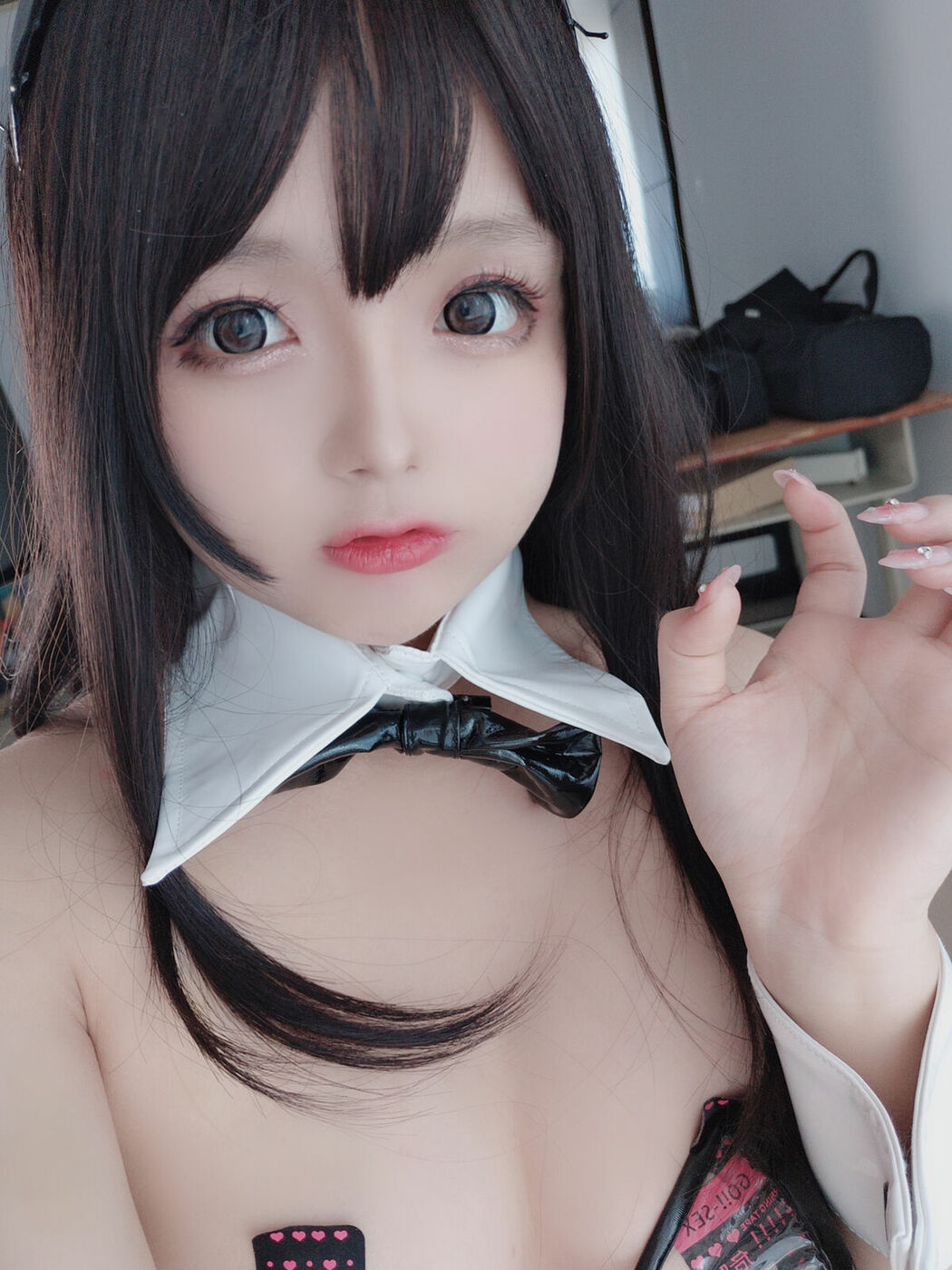 Coser@日奈娇 – 透明兔女郎自拍 (41P)