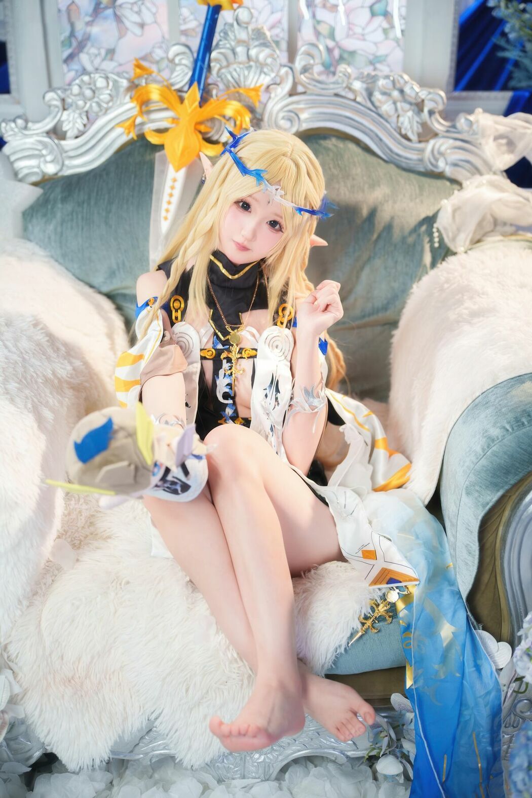 Coser@Seele麦麦 – 鸣潮 菲比And卡提希娅-蓝色花海物语 Part01 (49P)