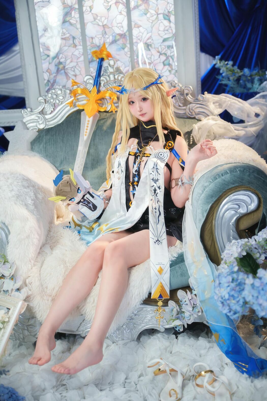 Coser@Seele麦麦 – 鸣潮 菲比And卡提希娅-蓝色花海物语 Part01 (49P)