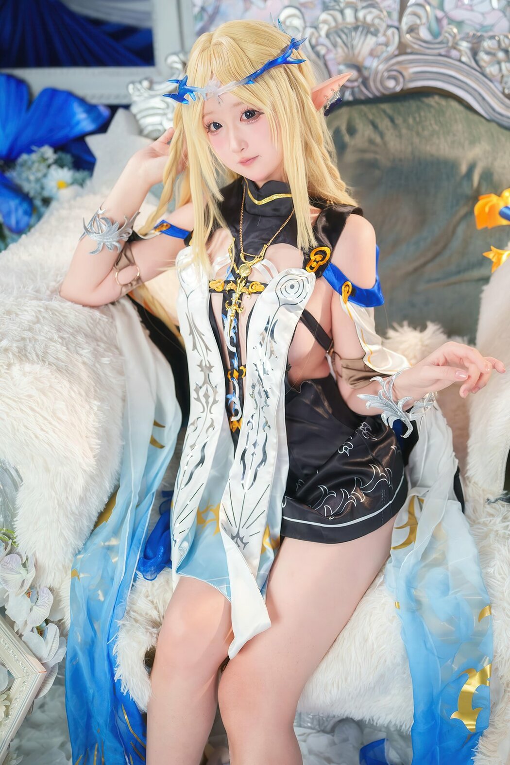 Coser@Seele麦麦 – 鸣潮 菲比And卡提希娅-蓝色花海物语 Part01 (49P) Cover Photo