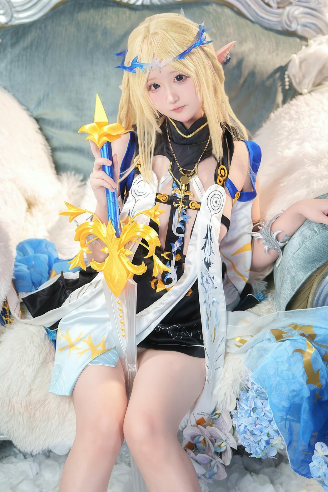 Coser@Seele麦麦 – 鸣潮 菲比And卡提希娅-蓝色花海物语 Part02 (49P) Cover Photo