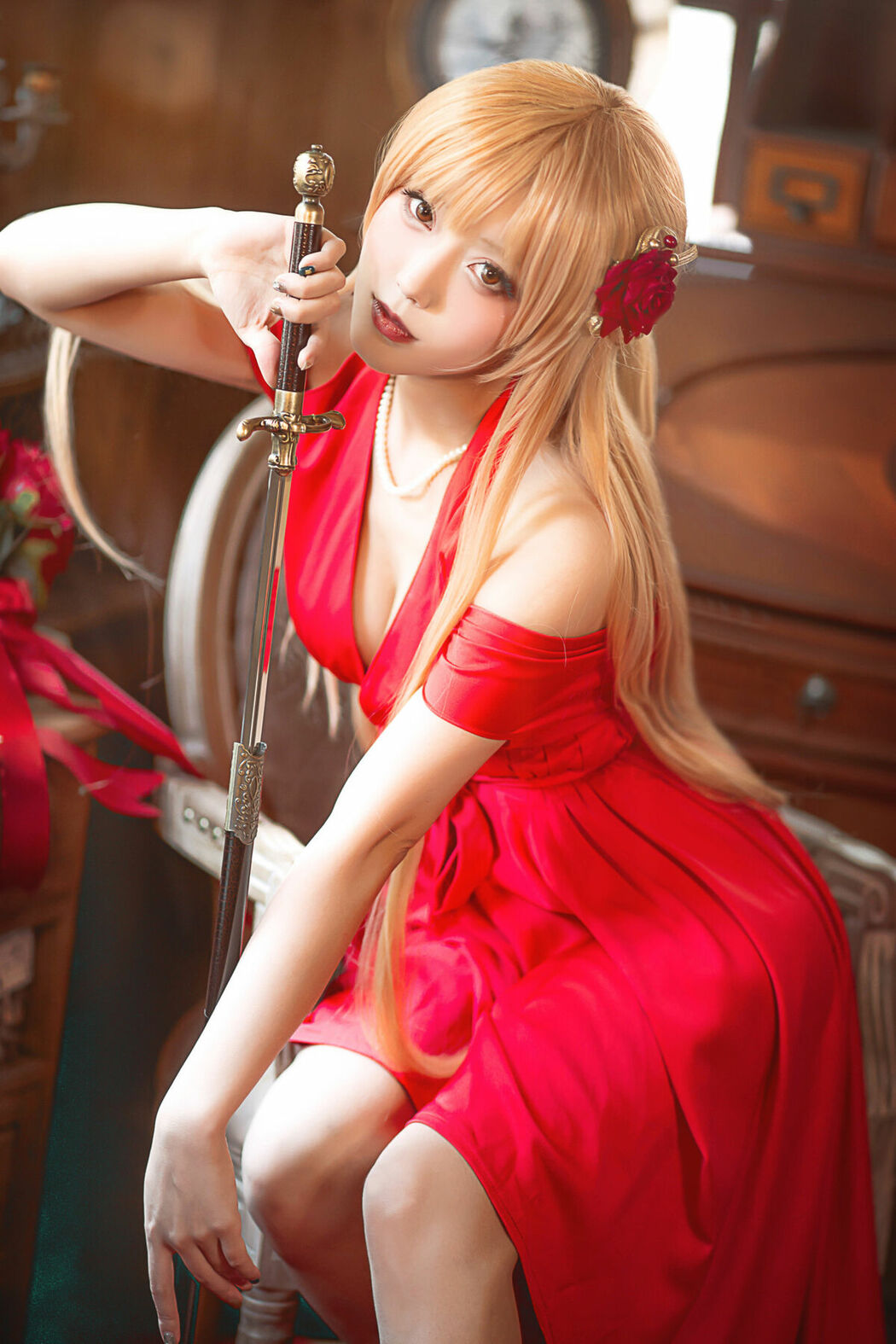 Coser@切切Celia – 刀剑神域 亚丝娜礼服 (29P)