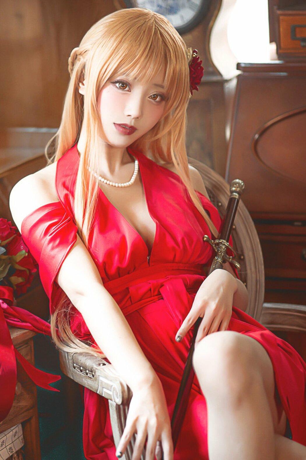 Coser@切切Celia – 刀剑神域 亚丝娜礼服 (29P) Cover Photo
