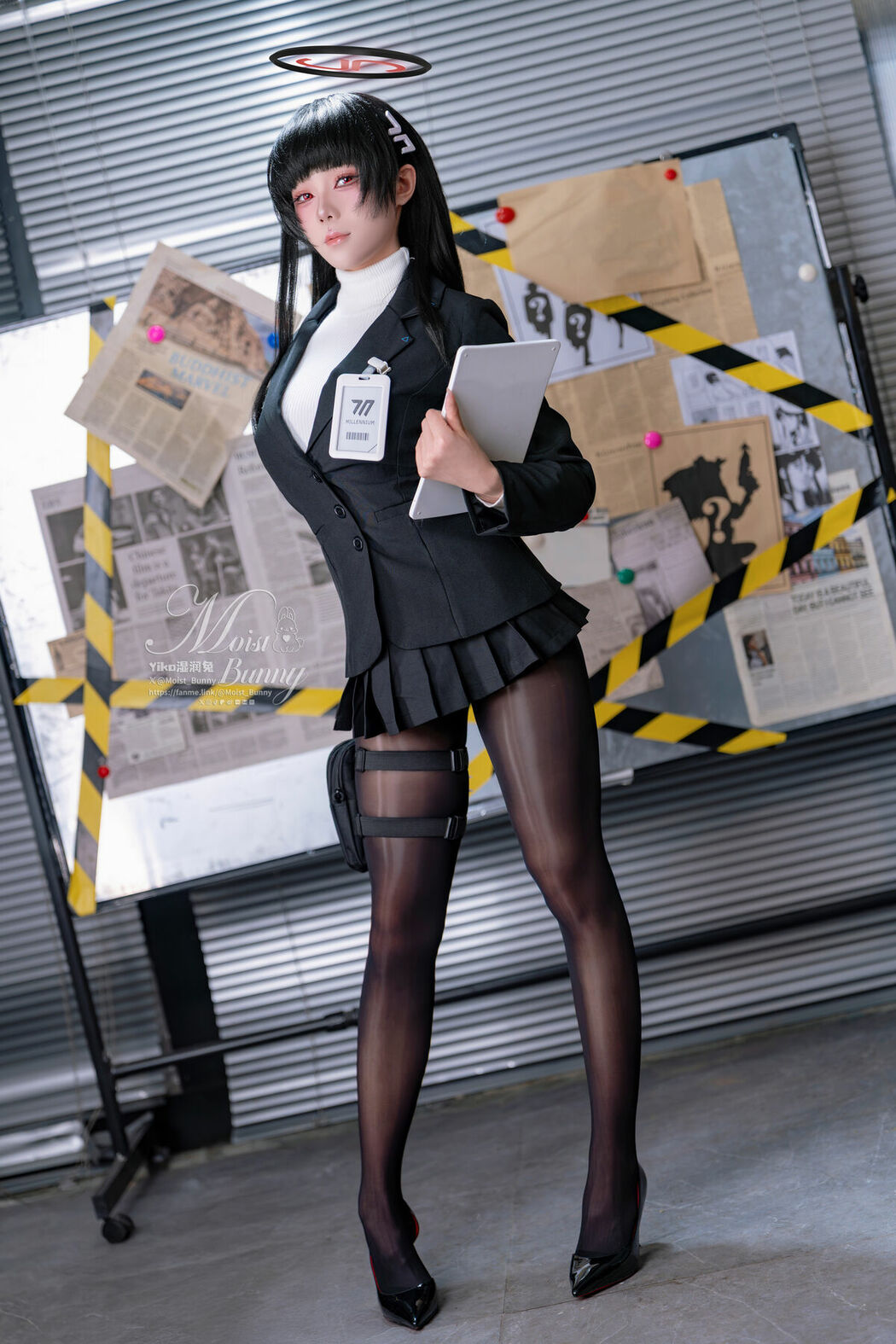 Coser@黏黏团子兔 – 2026年02月作品 碧蓝档案-调月莉音 Part01 (48P – 2V)