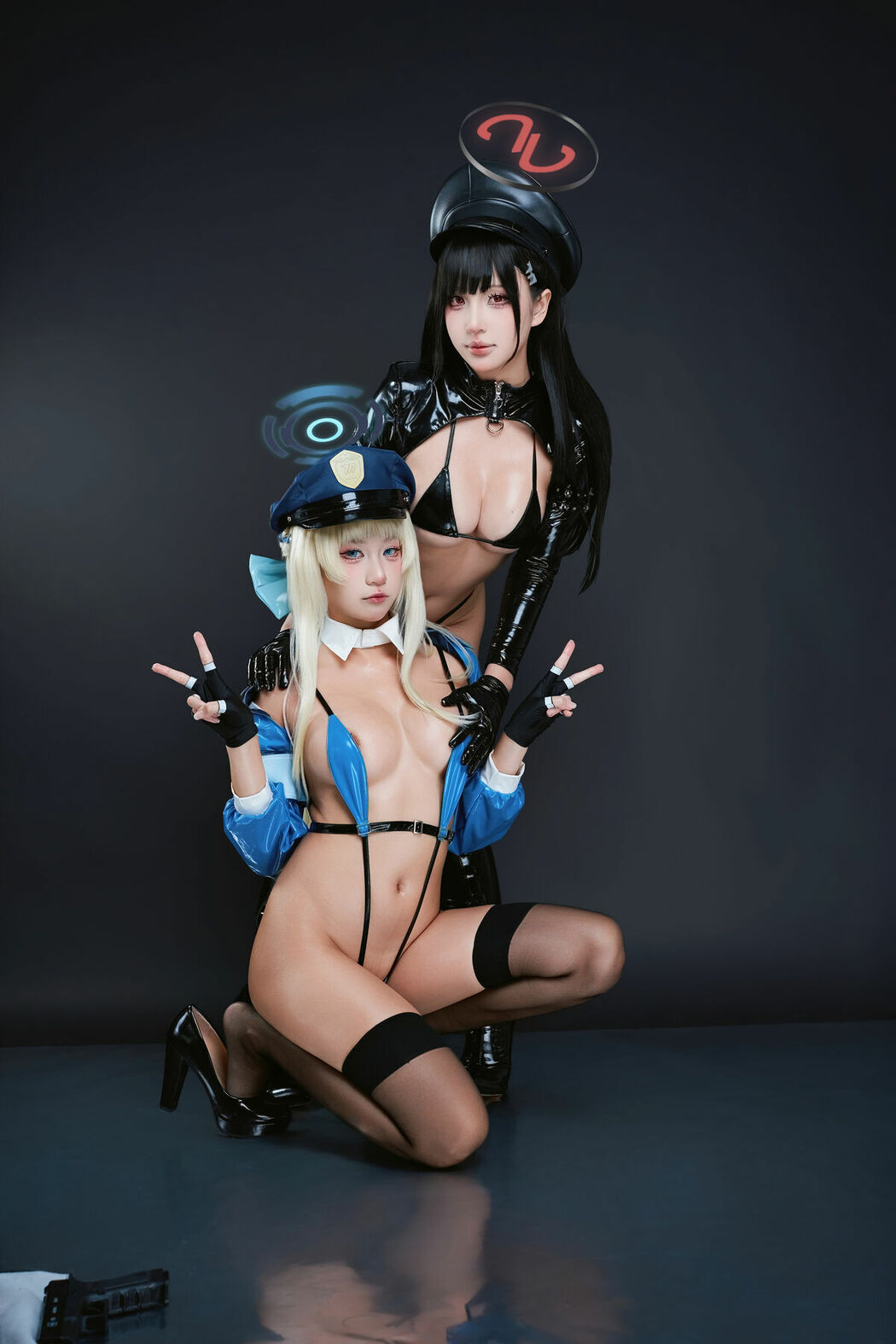 Coser@PuyPuy – プィプィ Puypuychan Tsukatsuki Rio and Asuma Toki Blue Archive 调月莉音And飞鸟马时 (47P)