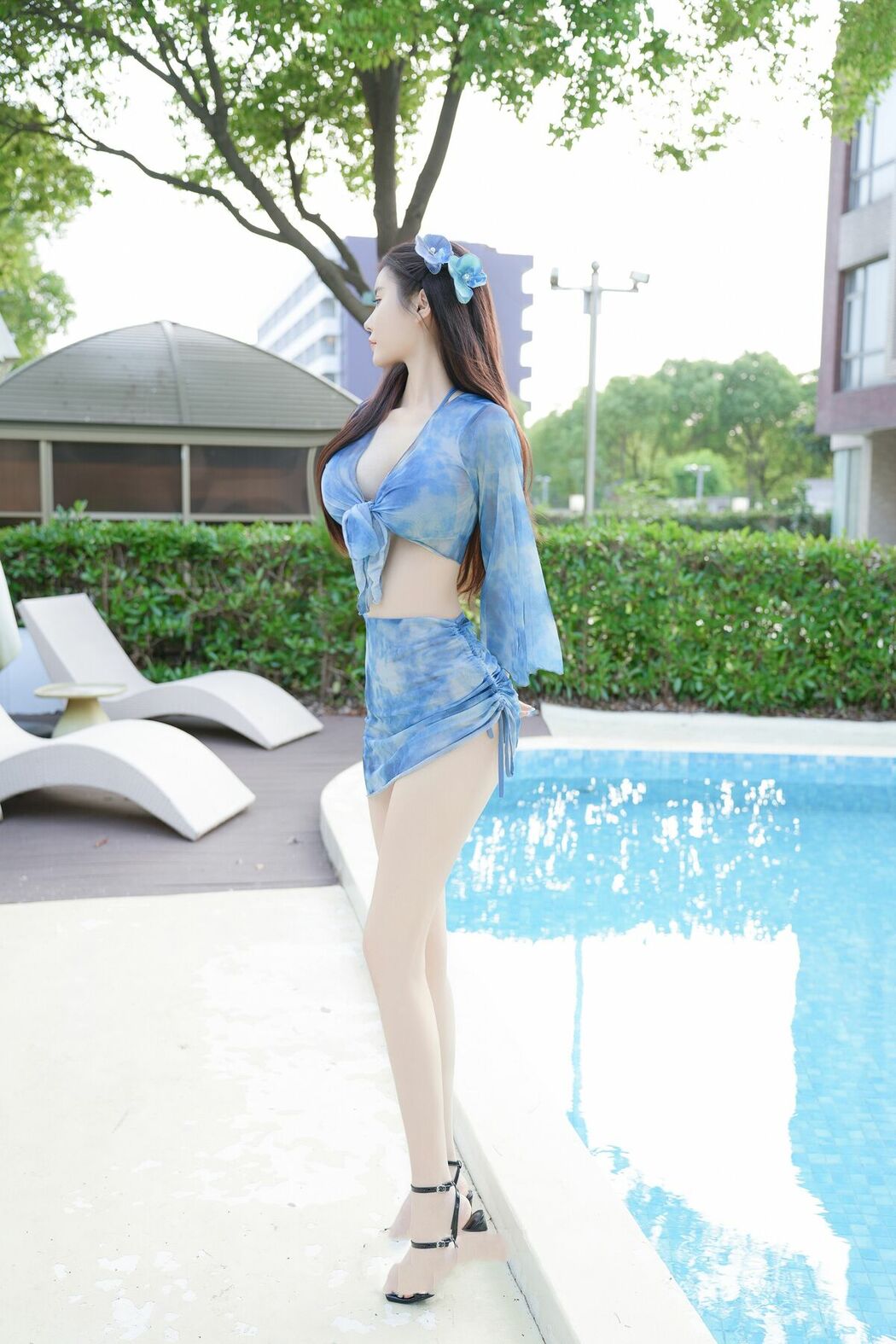 XR Uncensored Wan Su Susu 晚苏susu – Erikaki泳池蓝色 (84P)
