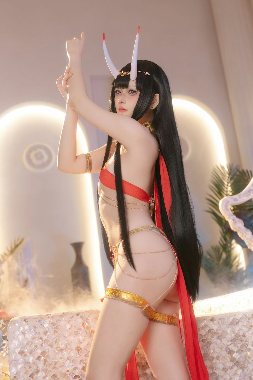 Coser@屿鱼 – 碧蓝航线 能代 赤纱浴影 (81P)