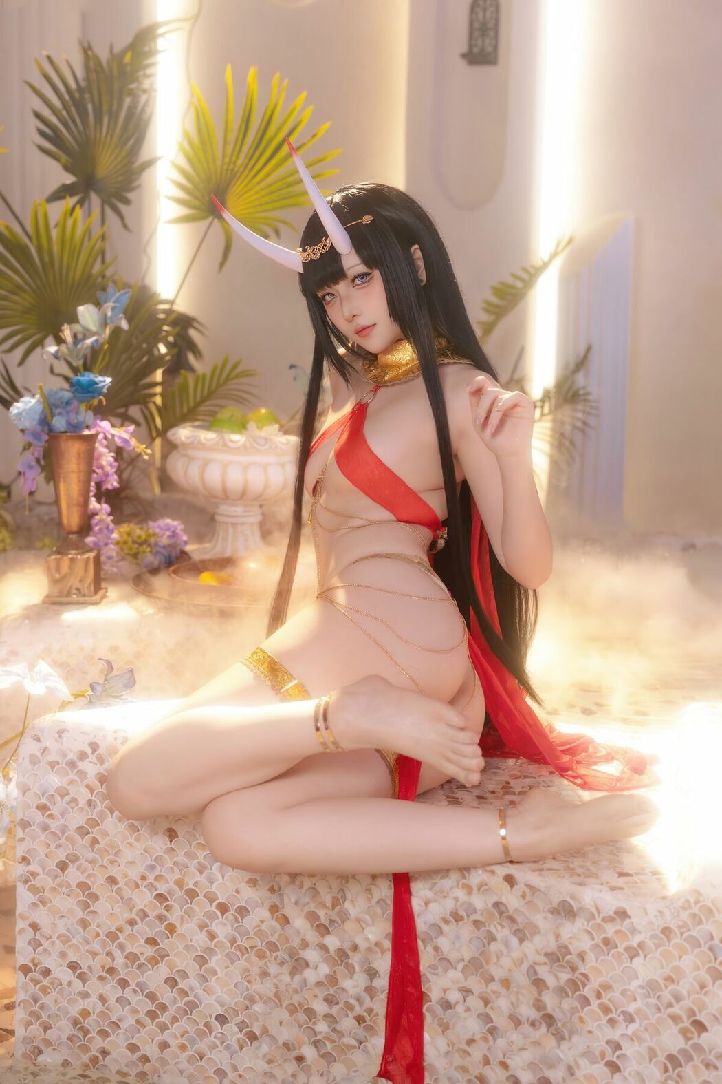 Coser@屿鱼 – 碧蓝航线 能代 赤纱浴影 (81P)