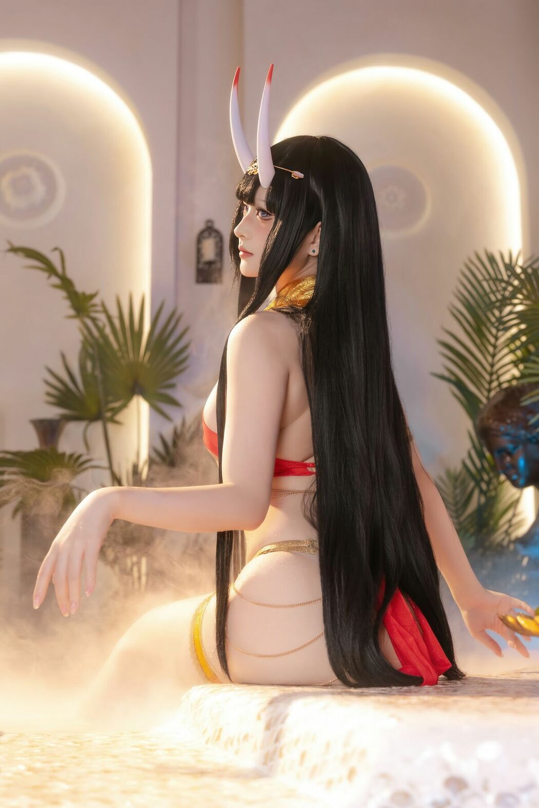 Coser@屿鱼 – 碧蓝航线 能代 赤纱浴影 (81P)