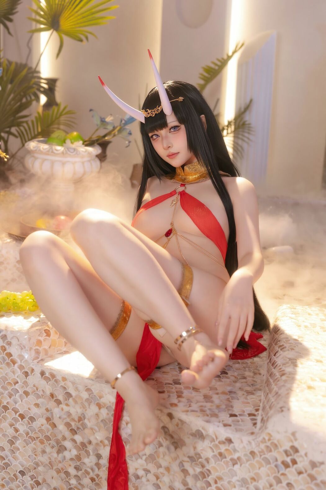 Coser@屿鱼 – 碧蓝航线 能代 赤纱浴影 (81P)