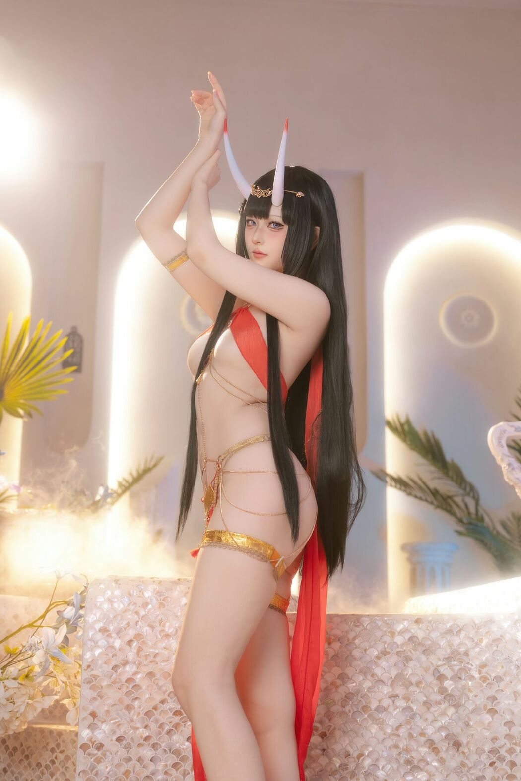 Coser@屿鱼 – 碧蓝航线 能代 赤纱浴影 (81P)