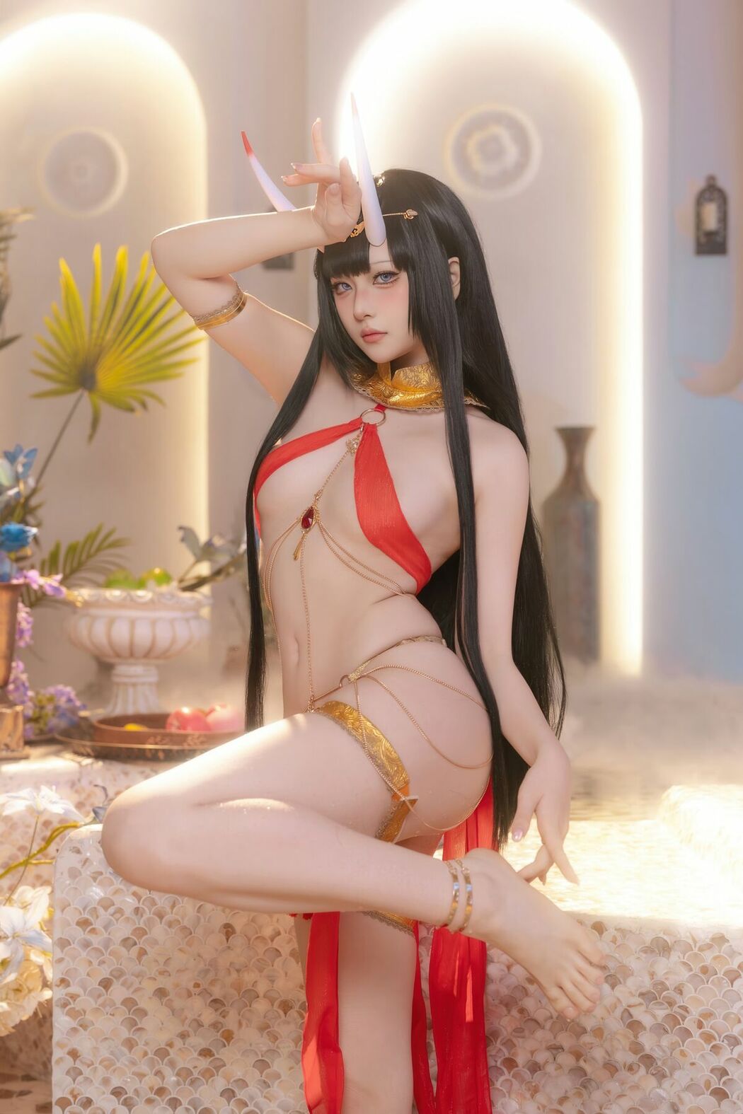 Coser@屿鱼 – 碧蓝航线 能代 赤纱浴影 (81P)