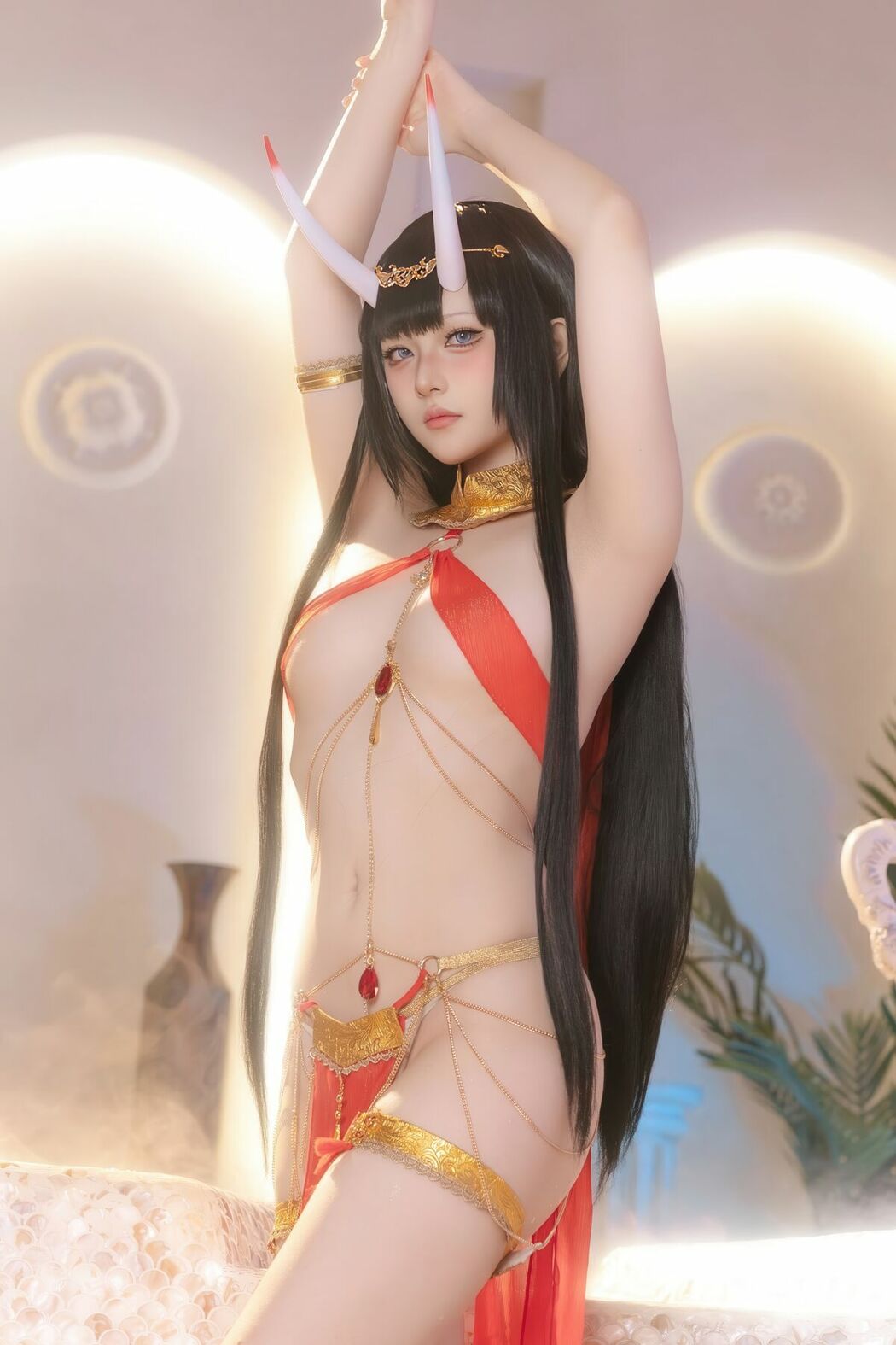 Coser@屿鱼 – 碧蓝航线 能代 赤纱浴影 (81P)