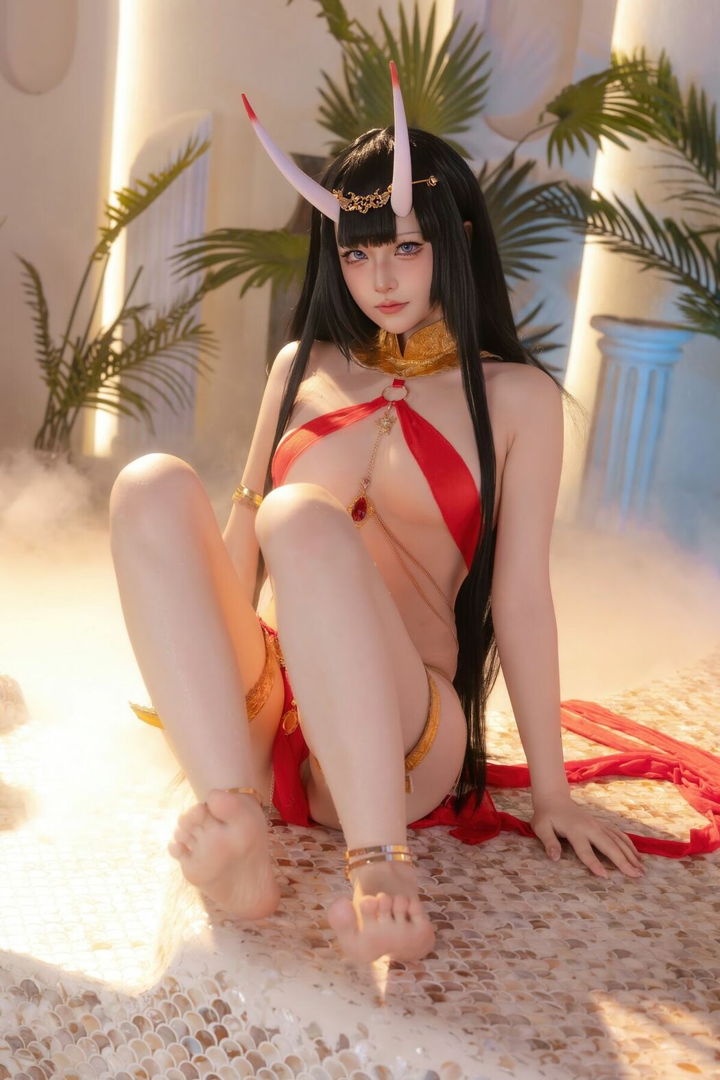 Coser@屿鱼 – 碧蓝航线 能代 赤纱浴影 (81P)