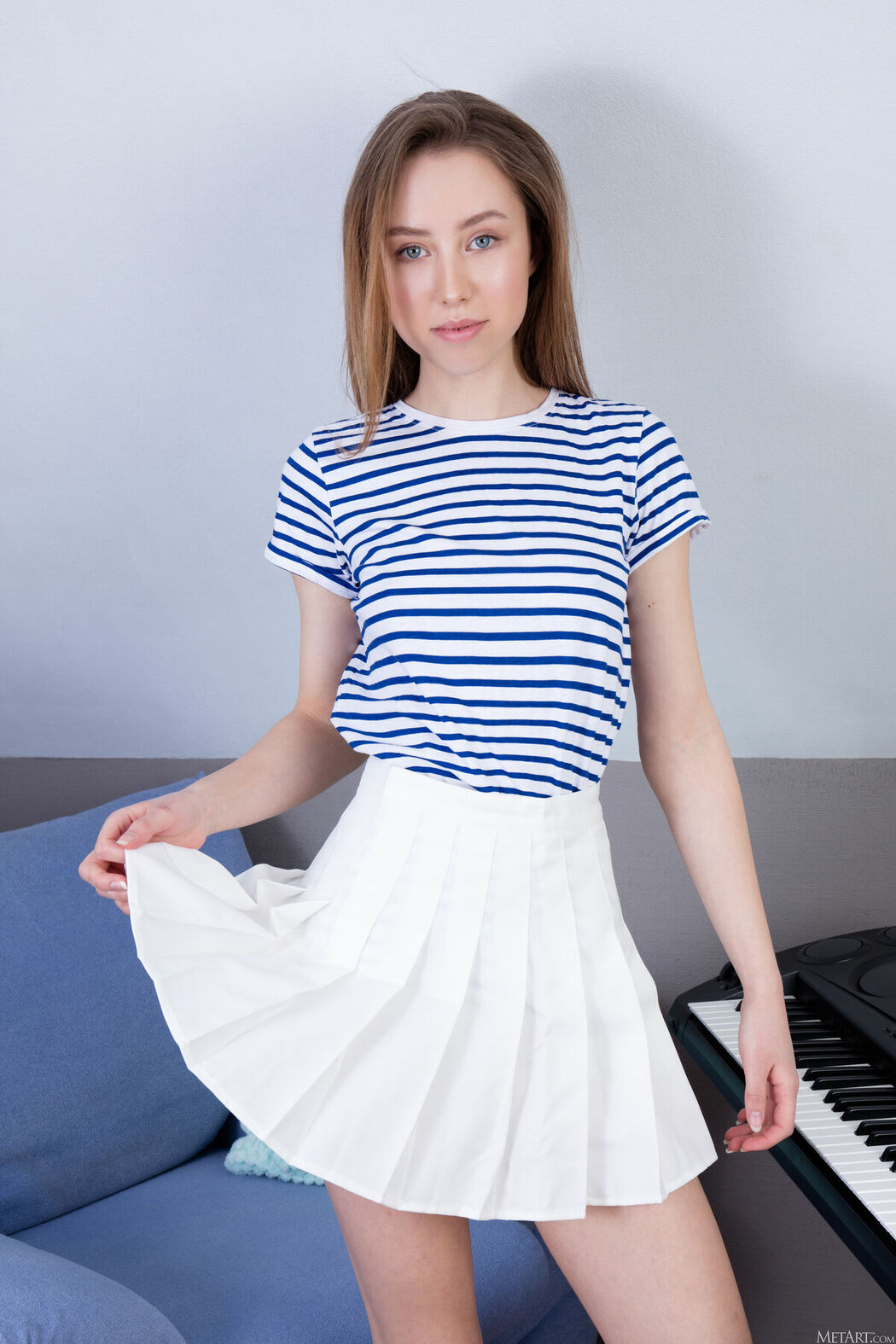 MetArt Rosalind – Stripes and Pleats Part01 (62P)