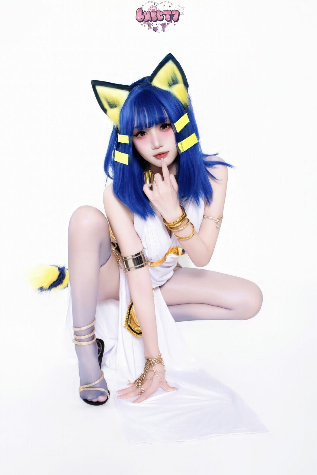 Coser@柒柒要乖哦 – 埃及猫 (66P)