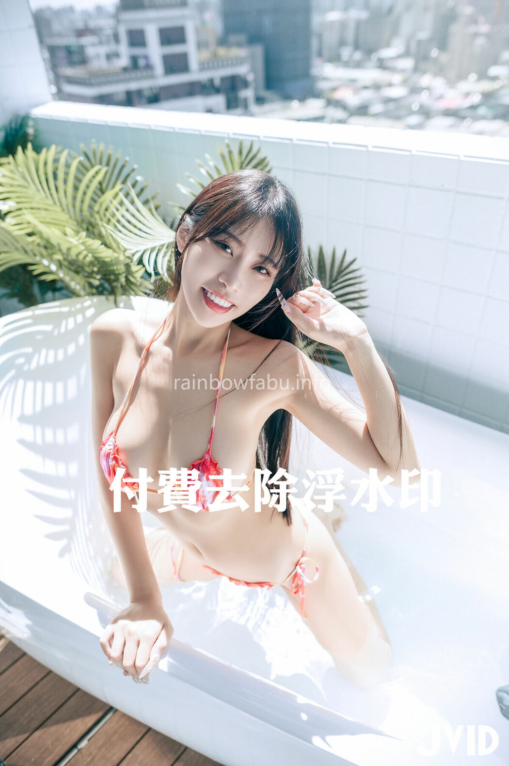 WenHsin 玟妡 – 濕身陽台戲水夏日多巴胺 超小片比基尼 羊入虎口不吃對不起自己 Part02 (57P)