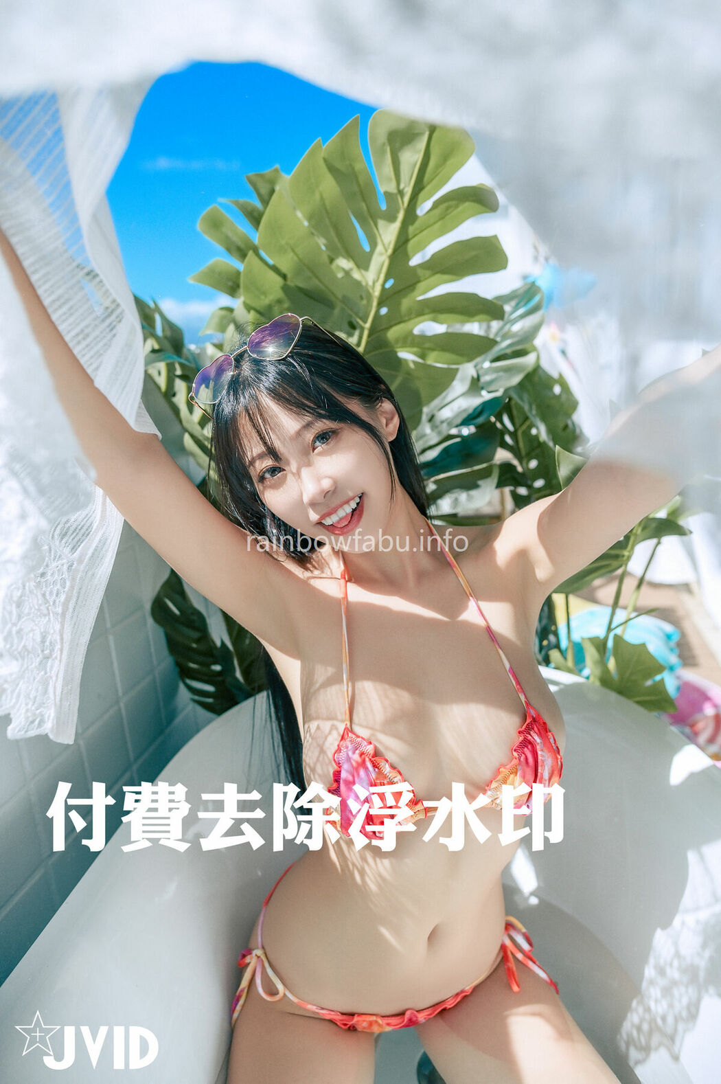 WenHsin 玟妡 – 濕身陽台戲水夏日多巴胺 超小片比基尼 羊入虎口不吃對不起自己 Part01 (57P – 1V)