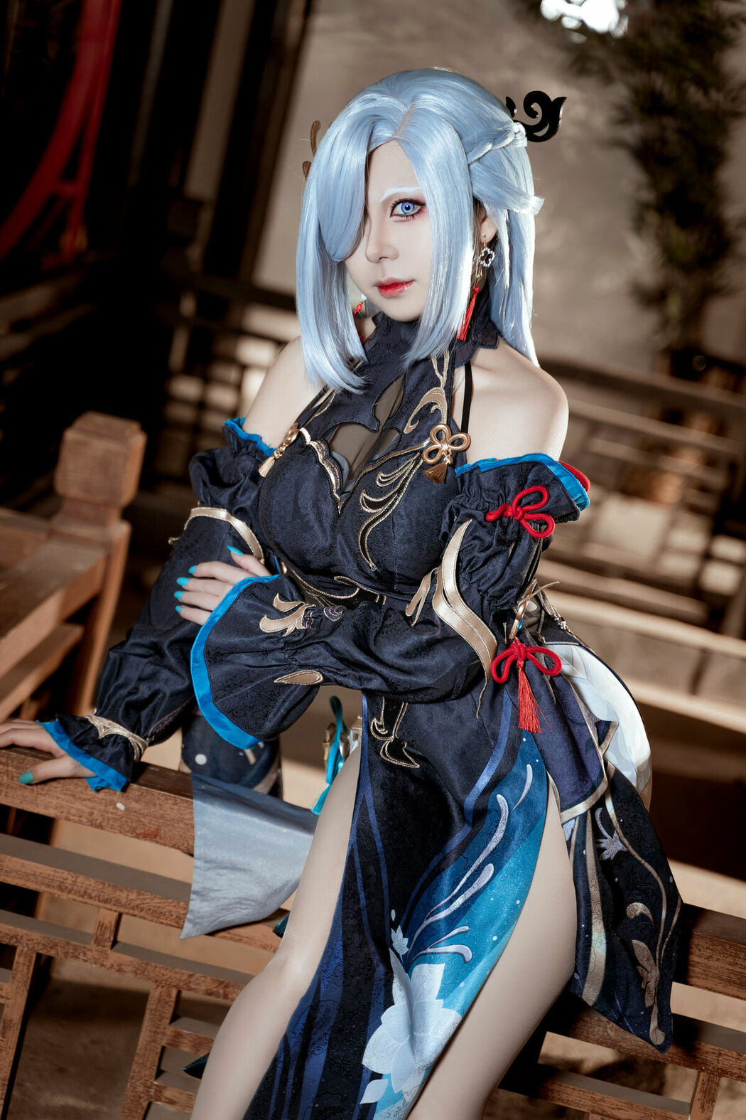 Coser@虎森森 – 原神 申鹤 冷花幽露 (36P)