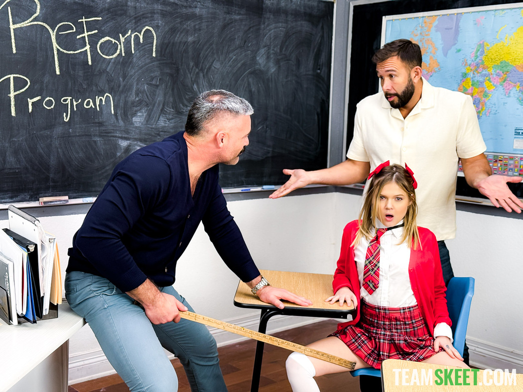 Coco Lovelock Taught A Slutty Lesson By Her Stepdad And Teacher