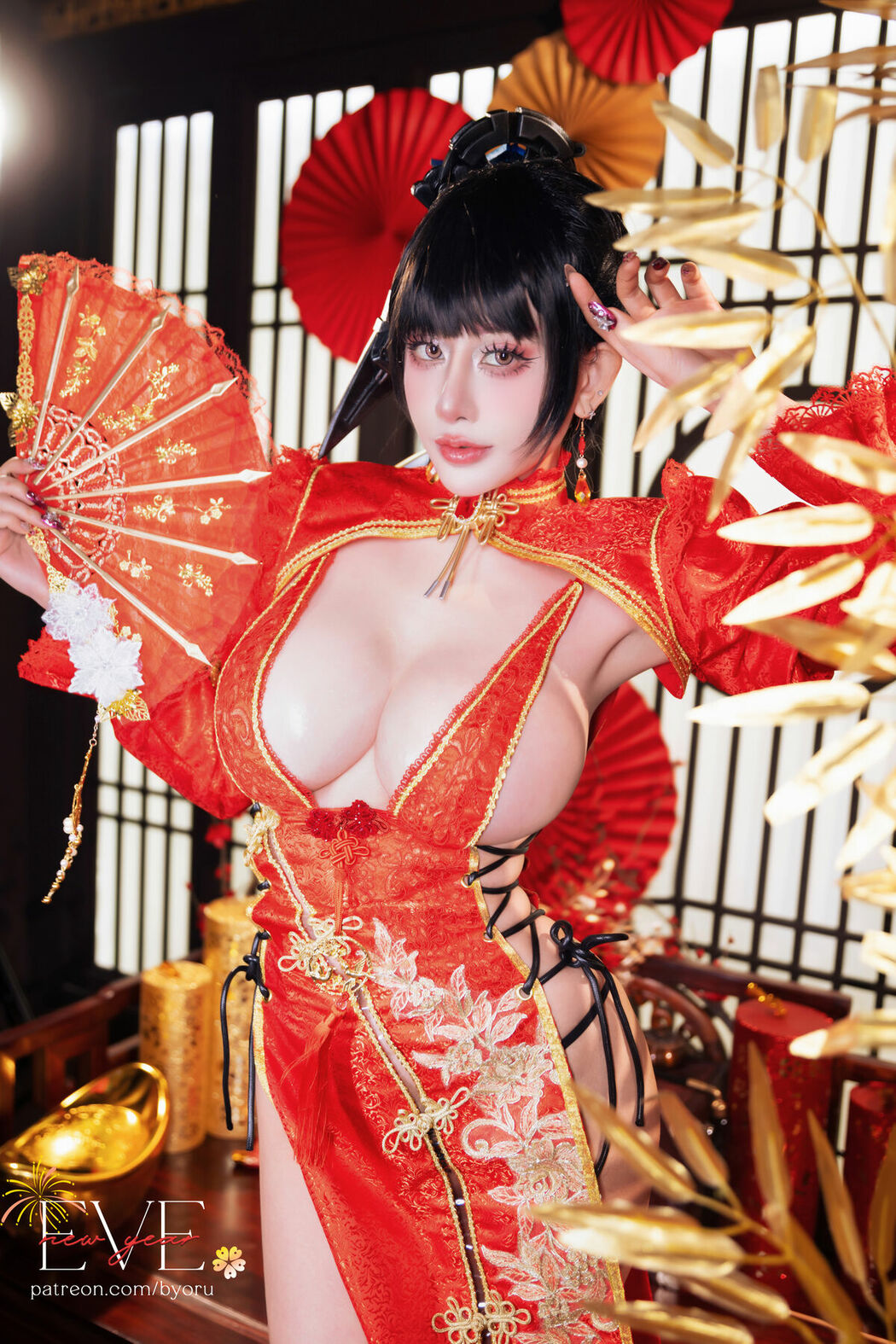 Coser@Byoru – Eve New Year Qipao (60P)