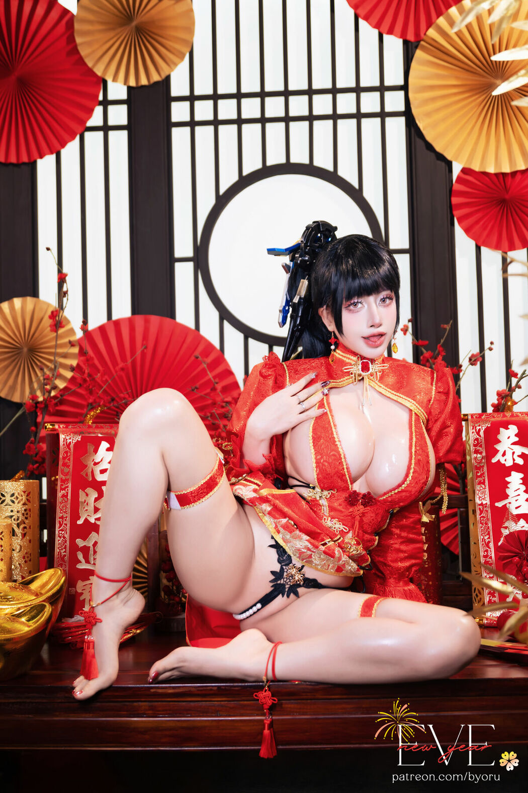 Coser@Byoru – Eve New Year Qipao (60P)