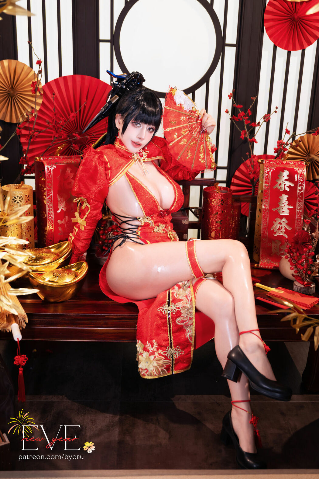 Coser@Byoru – Eve New Year Qipao (60P)
