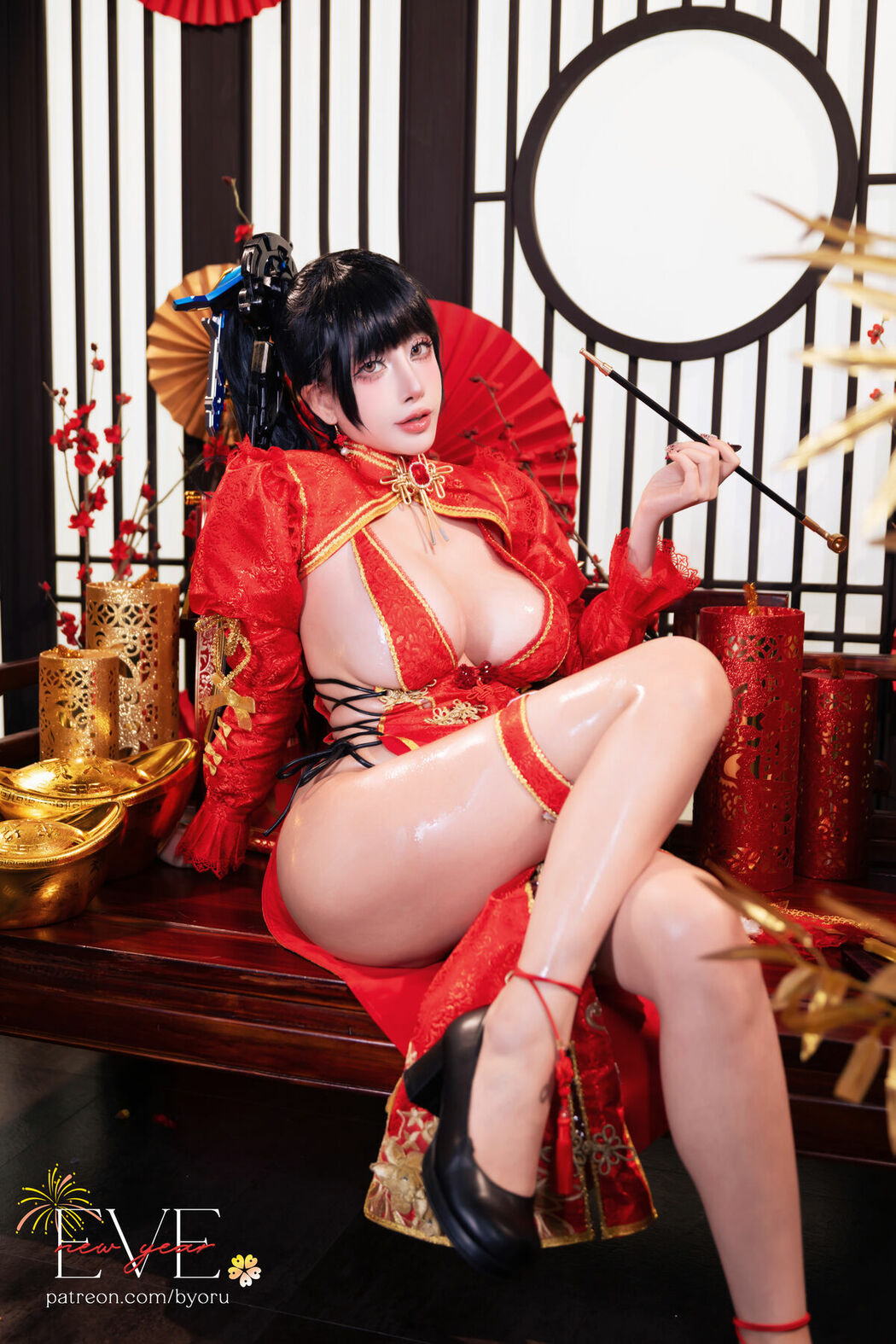Coser@Byoru – Eve New Year Qipao (60P)