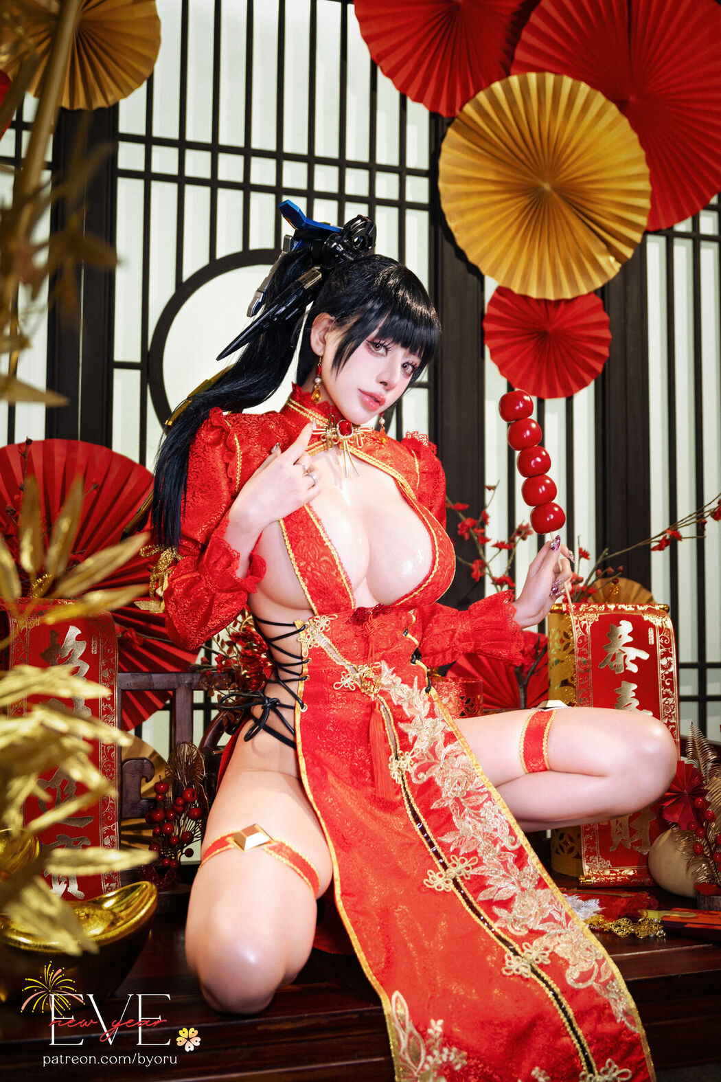 Coser@Byoru – Eve New Year Qipao (60P)