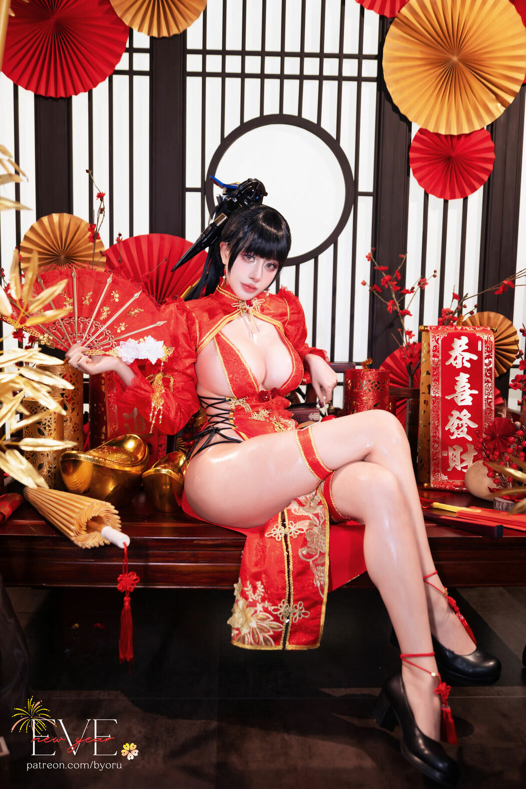 Coser@Byoru – Eve New Year Qipao (60P)