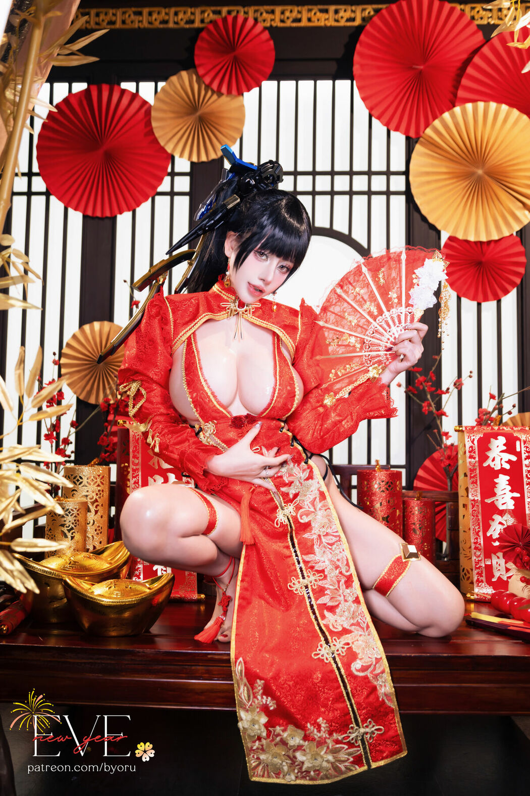 Coser@Byoru – Eve New Year Qipao (60P)