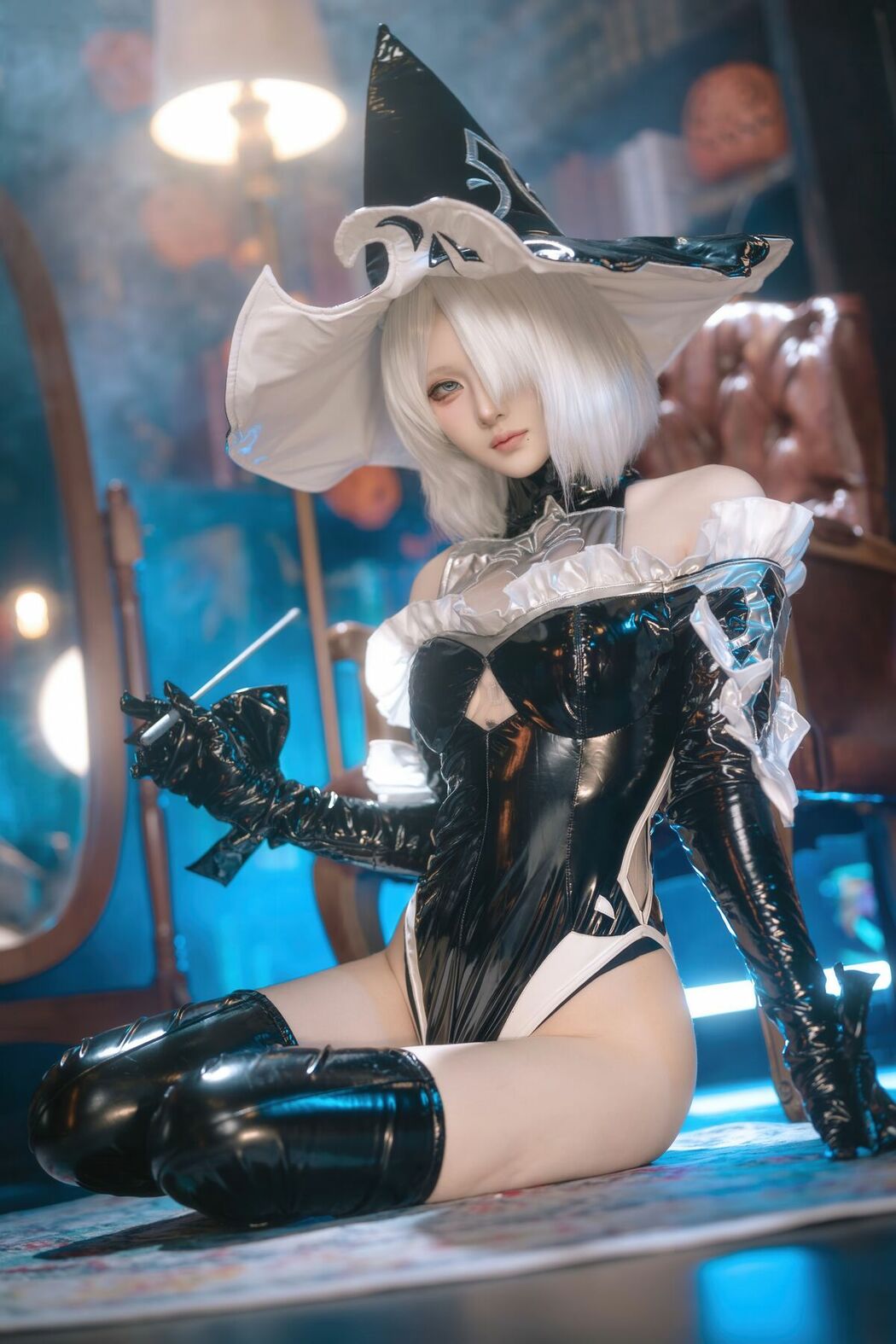 Coser@屿鱼 – 尼尔 机械纪元 2B 万圣女巫同人 (71P)