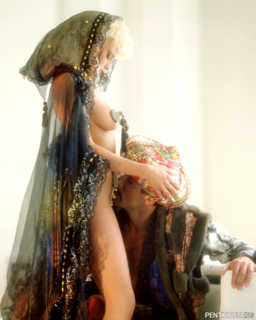Diana Van Laar Showcases Luscious Natural Bust In Daring Costume As Penthouse Pet