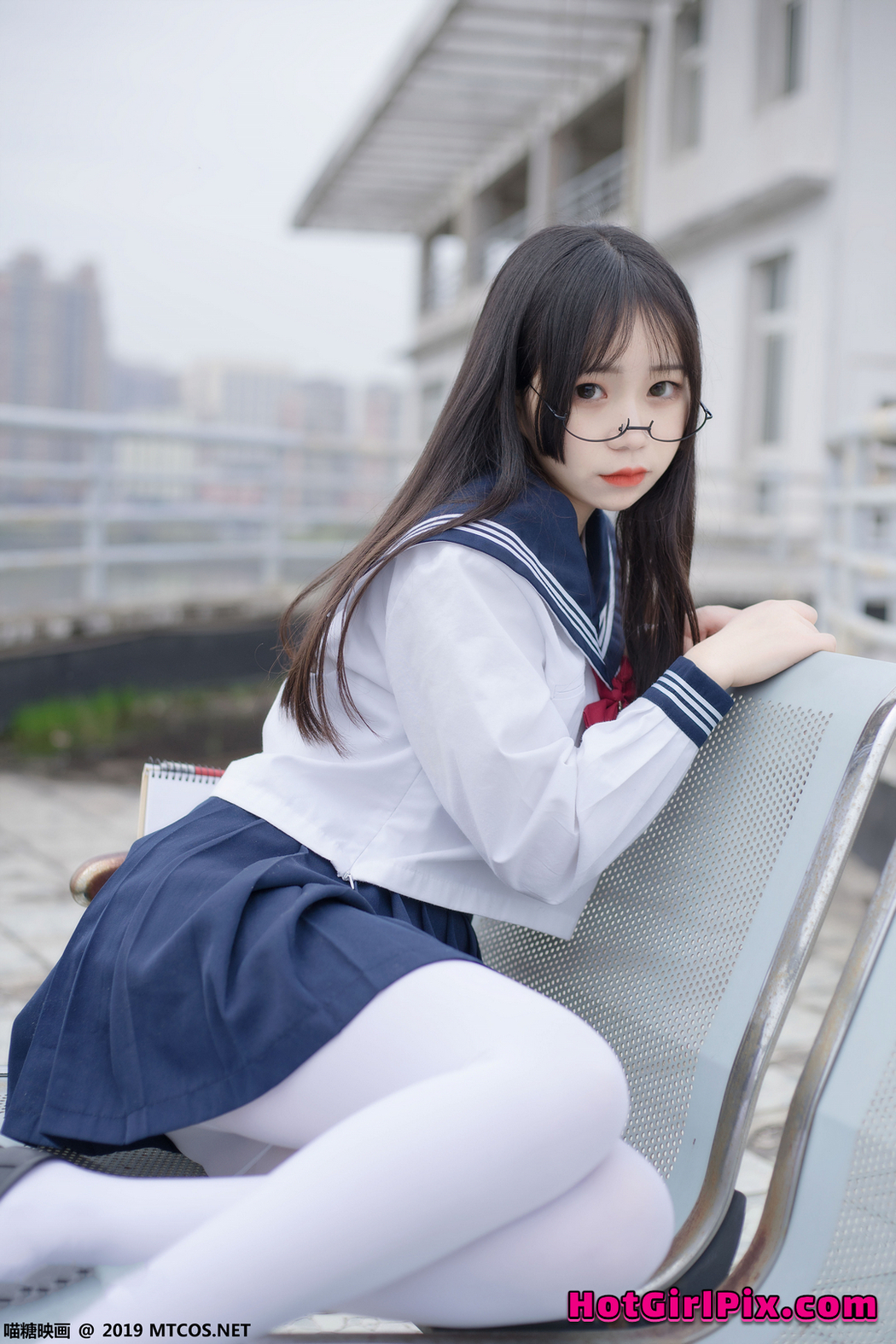 [MTCos] 喵糖映画 Vol.067 半度度度喵 喵喵的白丝水手服