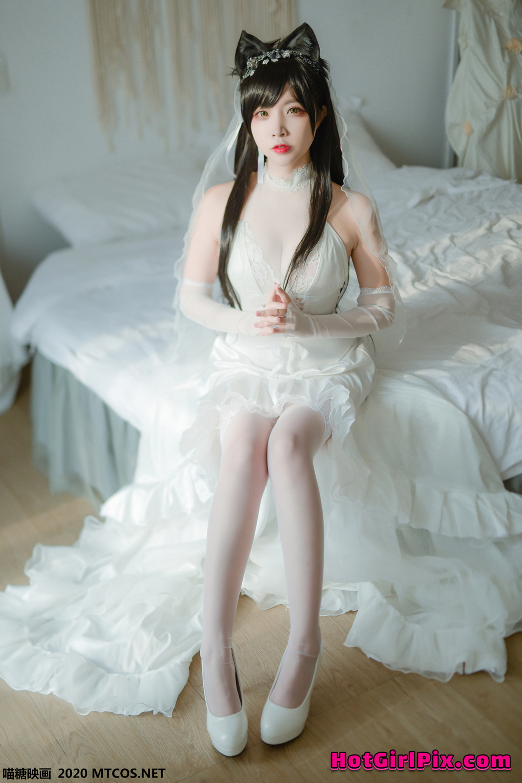 [MTCos] 喵糖映画 Vol.100 二佐Nisa 婚纱爱宕