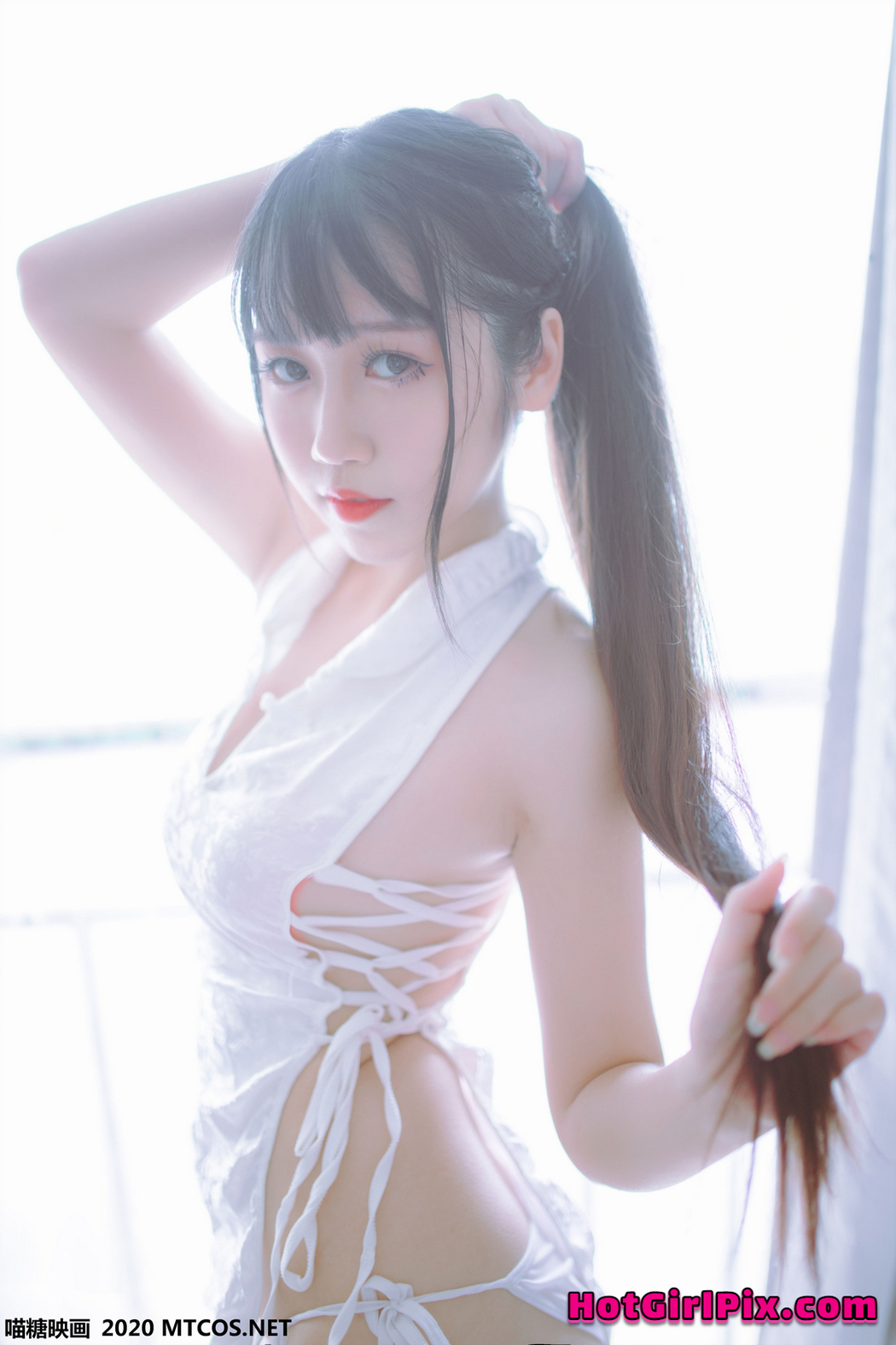 [MTCos] 喵糖映画 Vol.114 抖娘-利世&抖娘X不呆猫 黑白旗袍双子