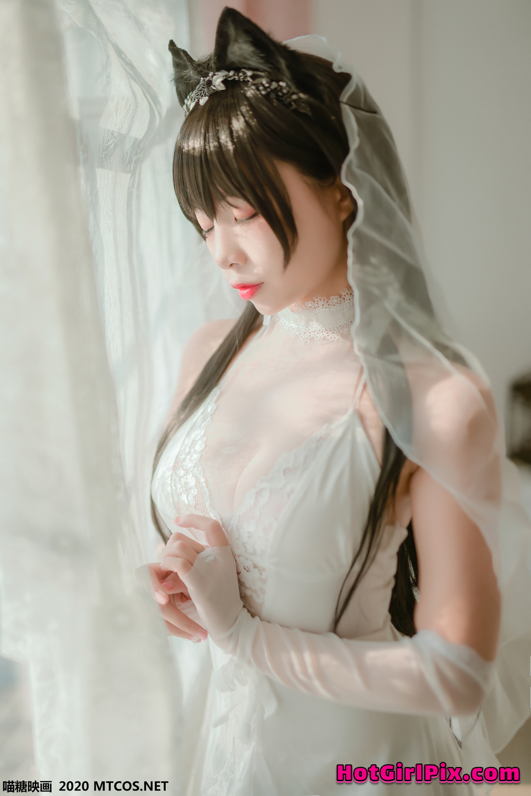 [MTCos] 喵糖映画 Vol.100 二佐Nisa 婚纱爱宕